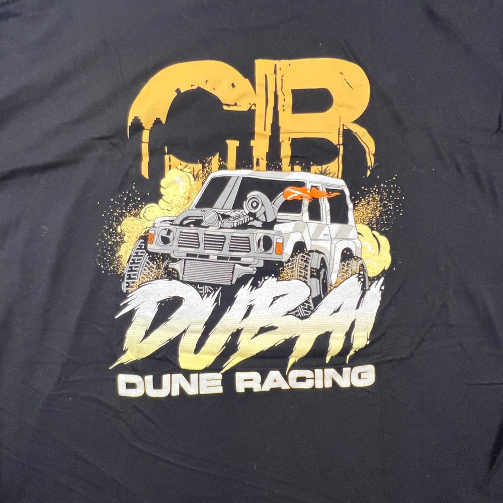Next Level CB Dubai Dune Racing T-Shirt Mens XXL Black Graphic Tee Off-Road UAE